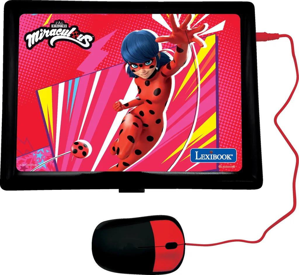 Ordinateur éducatif Miraculous Ladybug portable avec 124 activités - 2