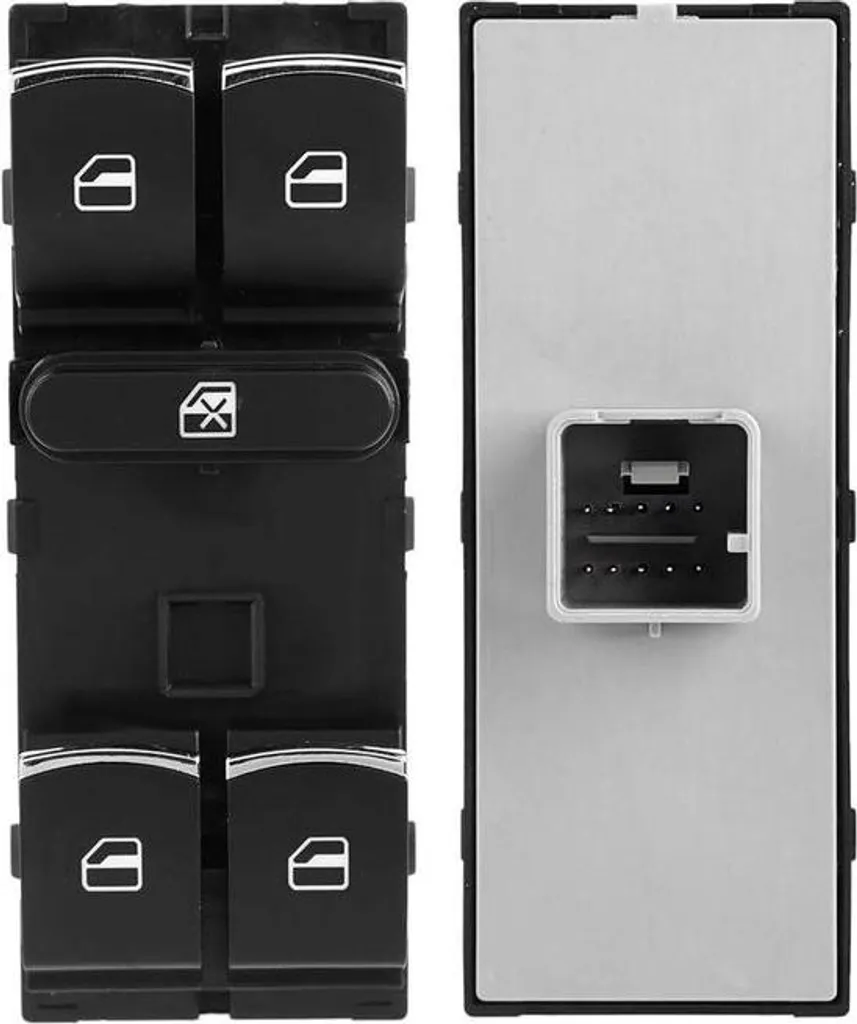 Panneau de Commande Lève-vitre pour Golf 5 6 et Passat B6 B7 Noir