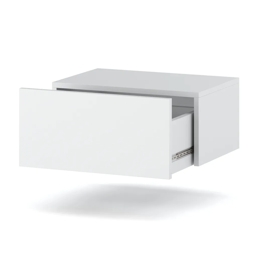 Table de nuit suspendue pour simplifier le nettoyage au sol - 2