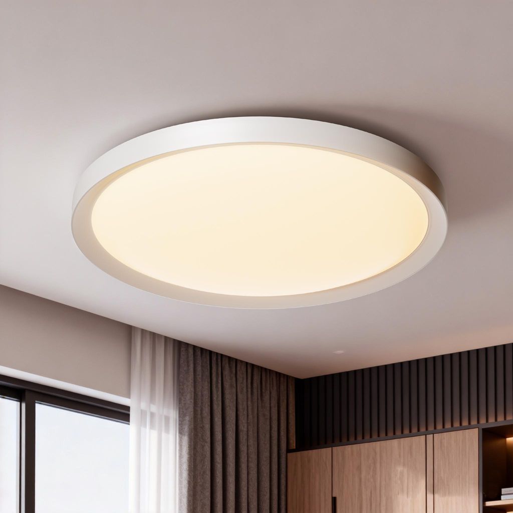 VA-Cerulean 48W LED Deckenleuchte Flach Rund IP44 Produktbild 