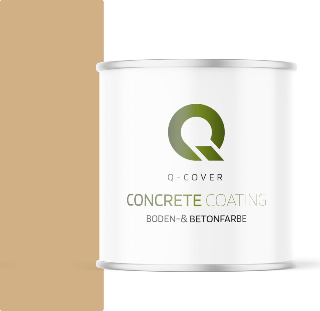 Bodenfarbe | Betonfarbe | Garagenboden | Bodenbeschichtung für Innen | Kellerfarbe Fußbodenfarbe Beige 2,5L