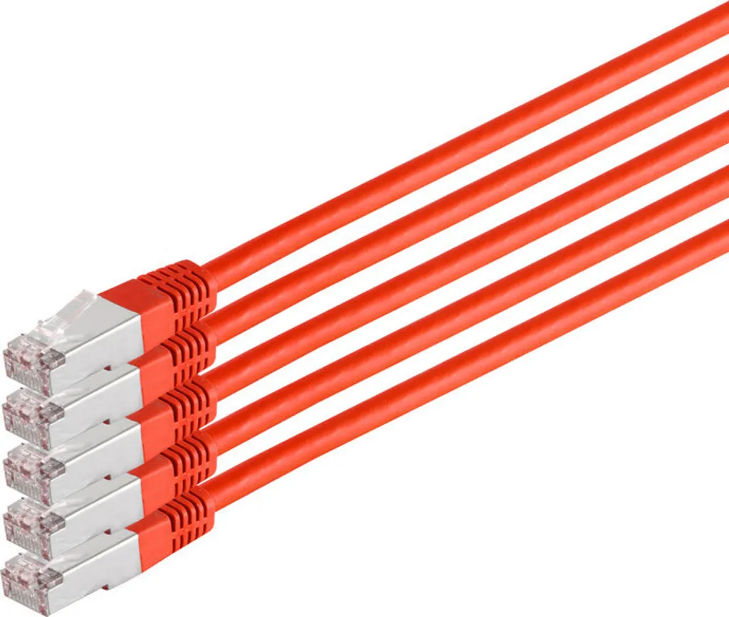 Cavo Rete 1m Rosso Cat 6 S/FTP PIMF - Offerta Cavi Patch Alta Qualità