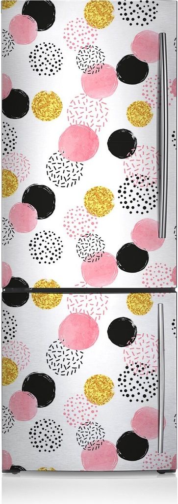 Magnetfolie Magnete Küche Kühlschrank Dekoration 60x180 cm - Geometrische Punkte