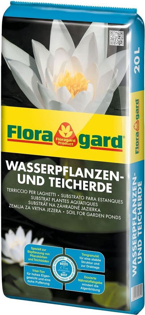 Floragard® Wasserpflanzen- und Teicherde 20 Liter Produktbild 1