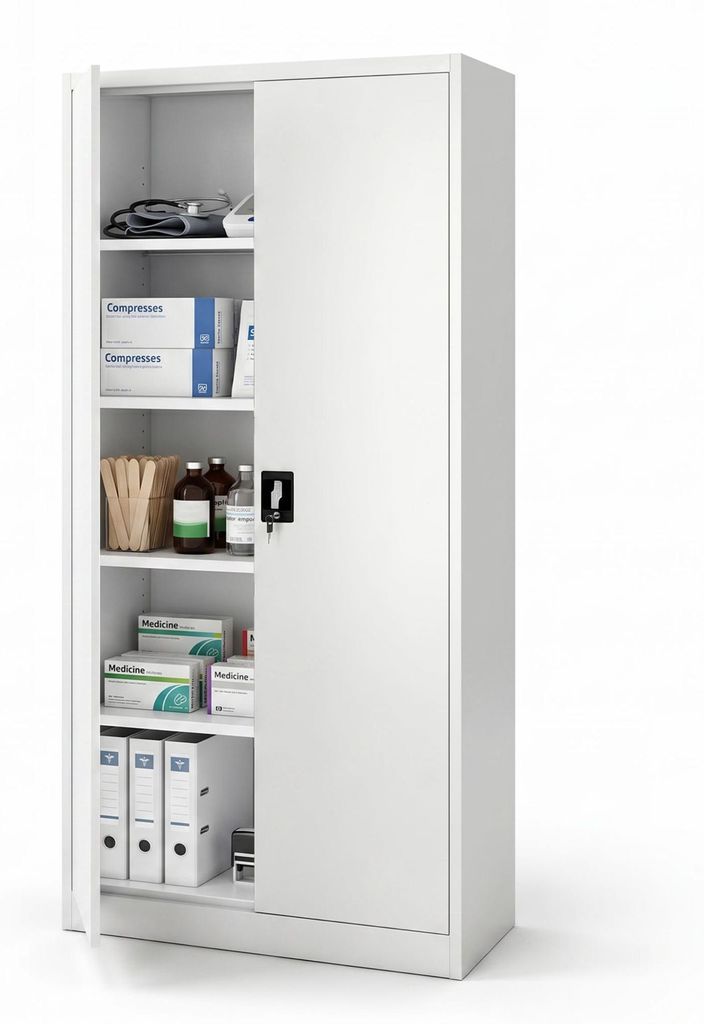 Archiefkast, opslagkast, multifunctionele kast, metalen Productafbeelding 