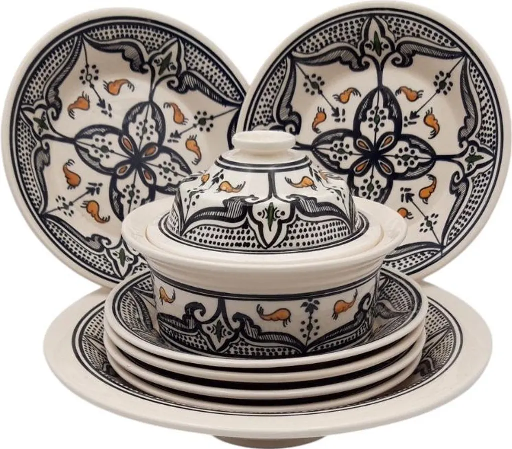 Set di couscous nero marocchino - 6 persone - 1