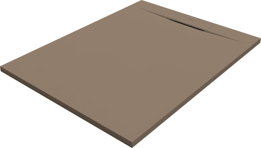 SANYCCES SIENA Rechteckige Duschwanne SanyDur Gel Coat 120 x 90 cm, Moka