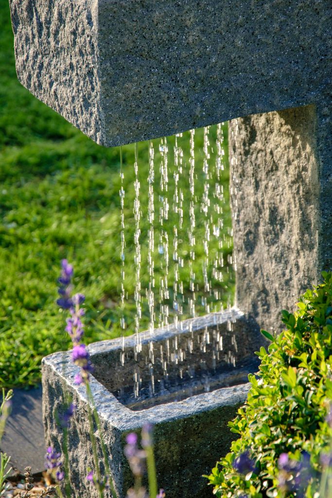 dobar Großer Design-Gartenbrunnen mit Pumpe und LEDŽs, Produktbild 6