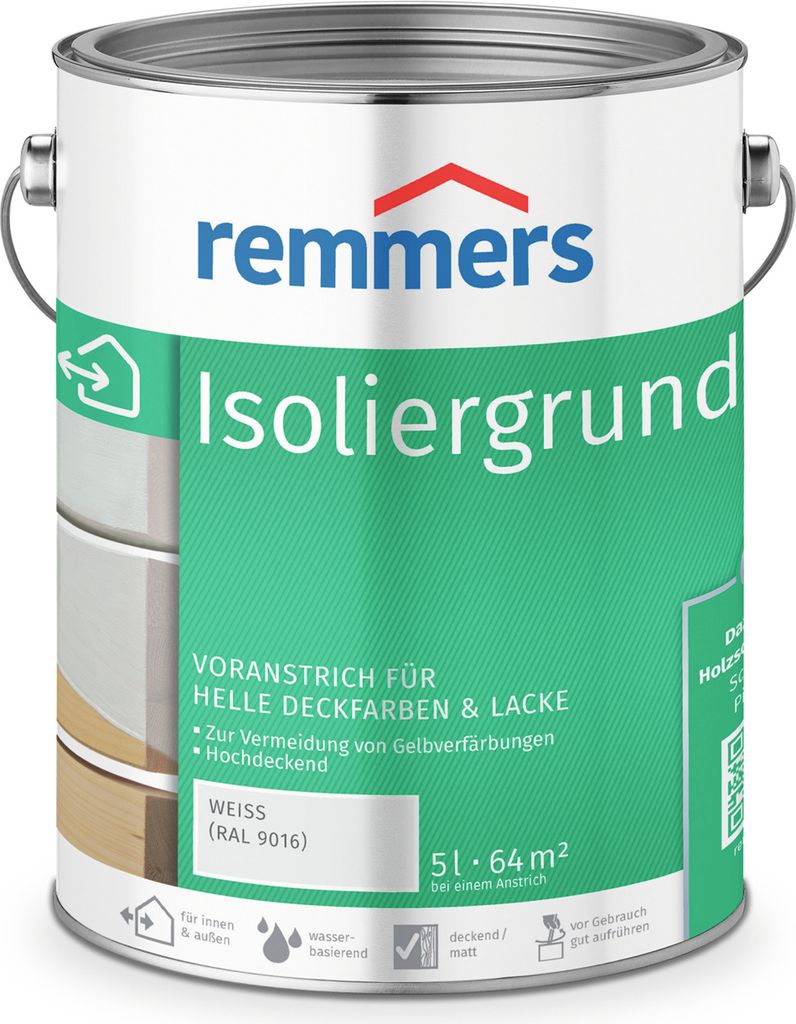 Remmers Izolačná farba Izolačný náter biely 5 l Obrázok produktu 2