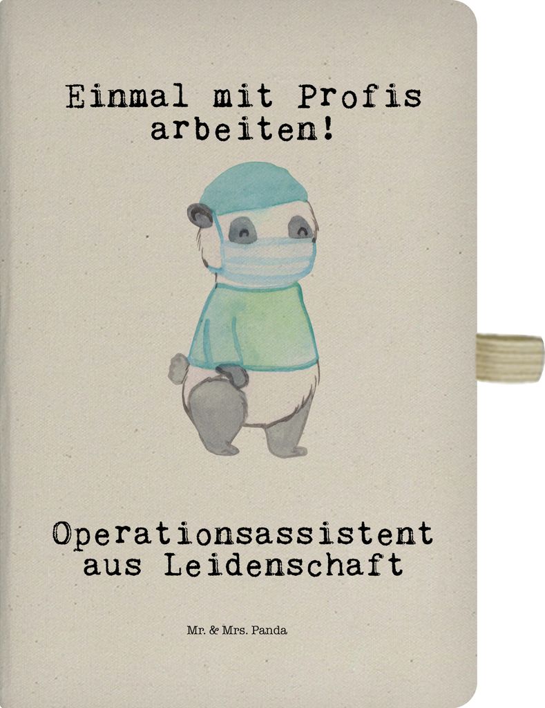 Mr. & Mrs. Panda notizbuch Operationsassistent Leidenschaft - Transparent - Geschenk, Spruch, Ausbildung, Lustig, Kladde, Tagebuch, Operationstechn...