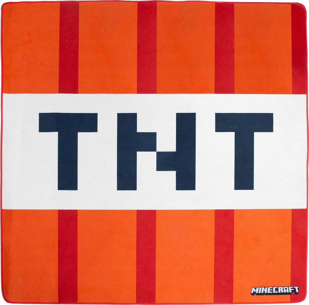 Teppich - 120 x 120 cm - Rot - Weiß - Polyester