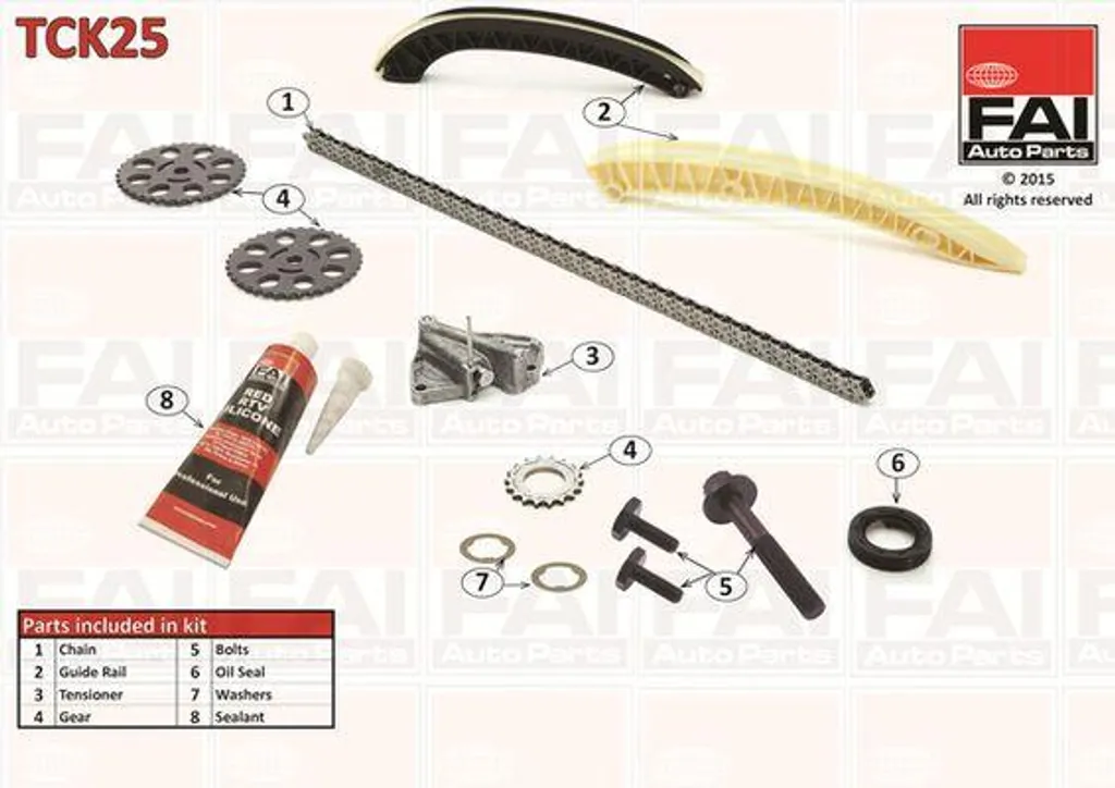 OFFERTA Kit Catena FAI TCK25 03E109229A - Spedizione Rapida