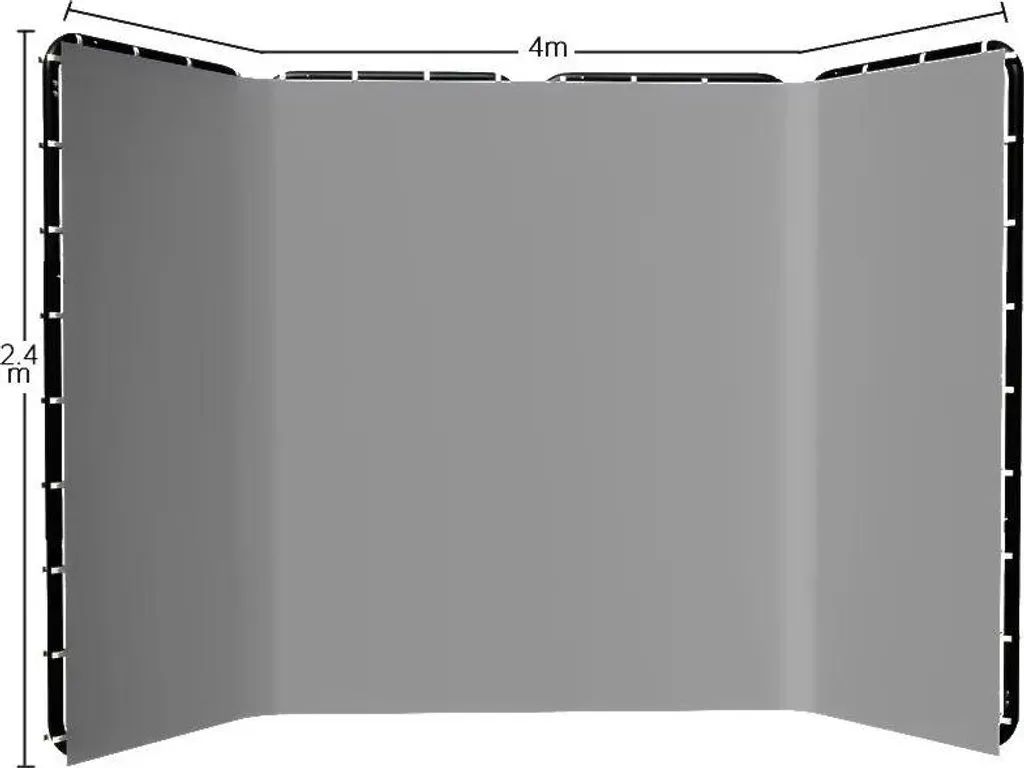 Fond photo gris sans plis en vinyle 240x400cm pour studio et vidéo