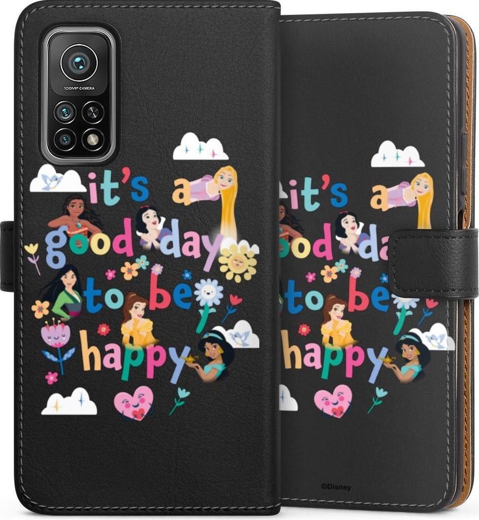 DeinDesign Klapphülle für Xiaomi Mi 10T Pro 5G Handytasche Lederhülle Tasche Disney Princess Offizielles Lizenzprodukt Prinzessin