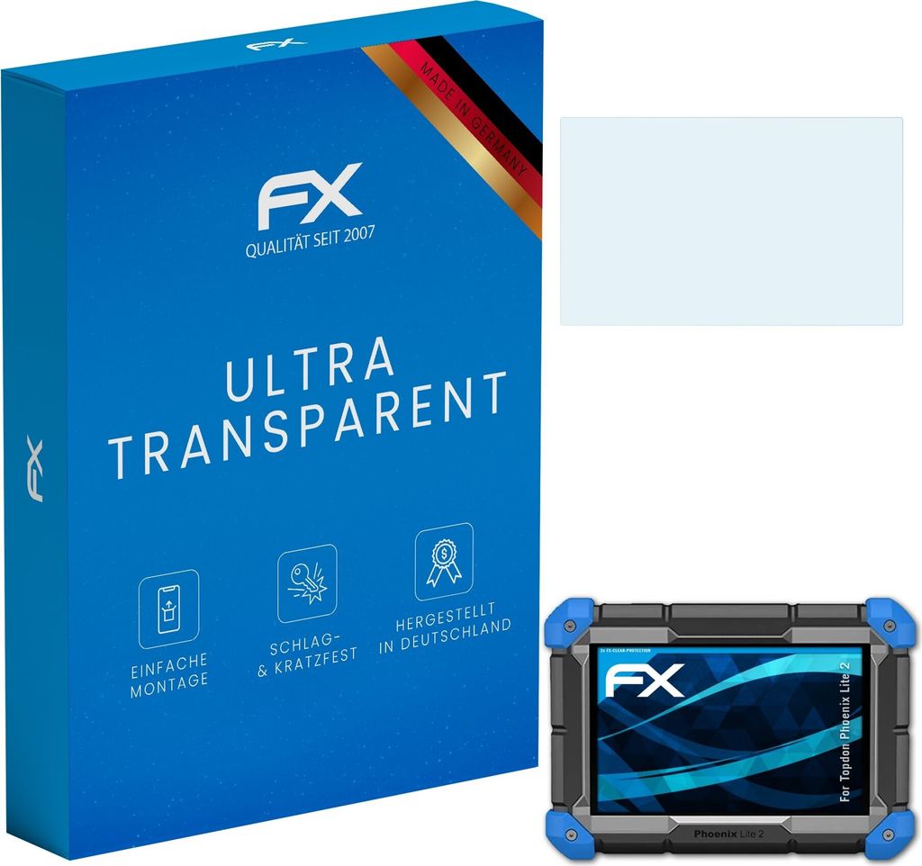 atFoliX FX-Clear 2x Schutzfolie kompatibel mit Topdon Phoenix Lite 2 Displayschutzfolie