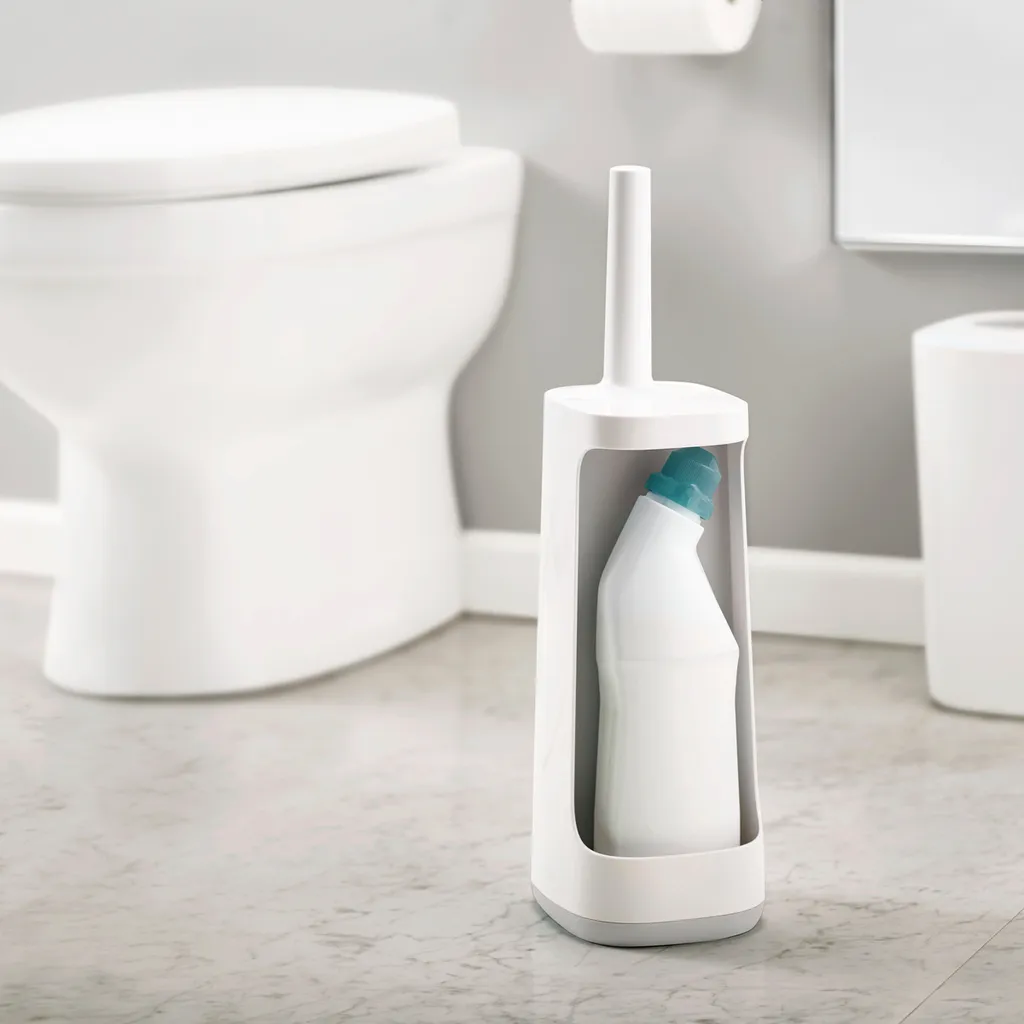 Brosse WC avec support de rangement compact Flex Smart Plus blanc bleu - 12