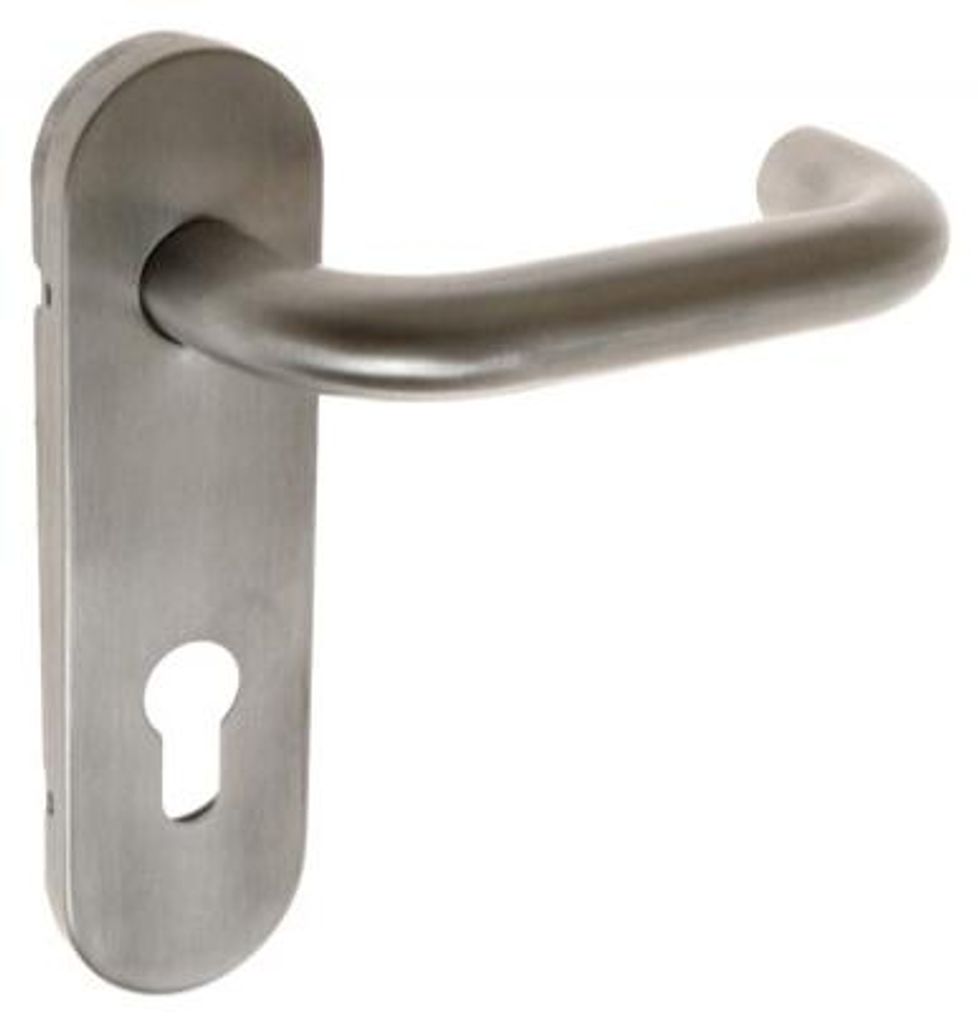 Klamka 72mm WB Türgriff-Set aus Edelstahl, Schildlänge 170mm, 9mm Stift