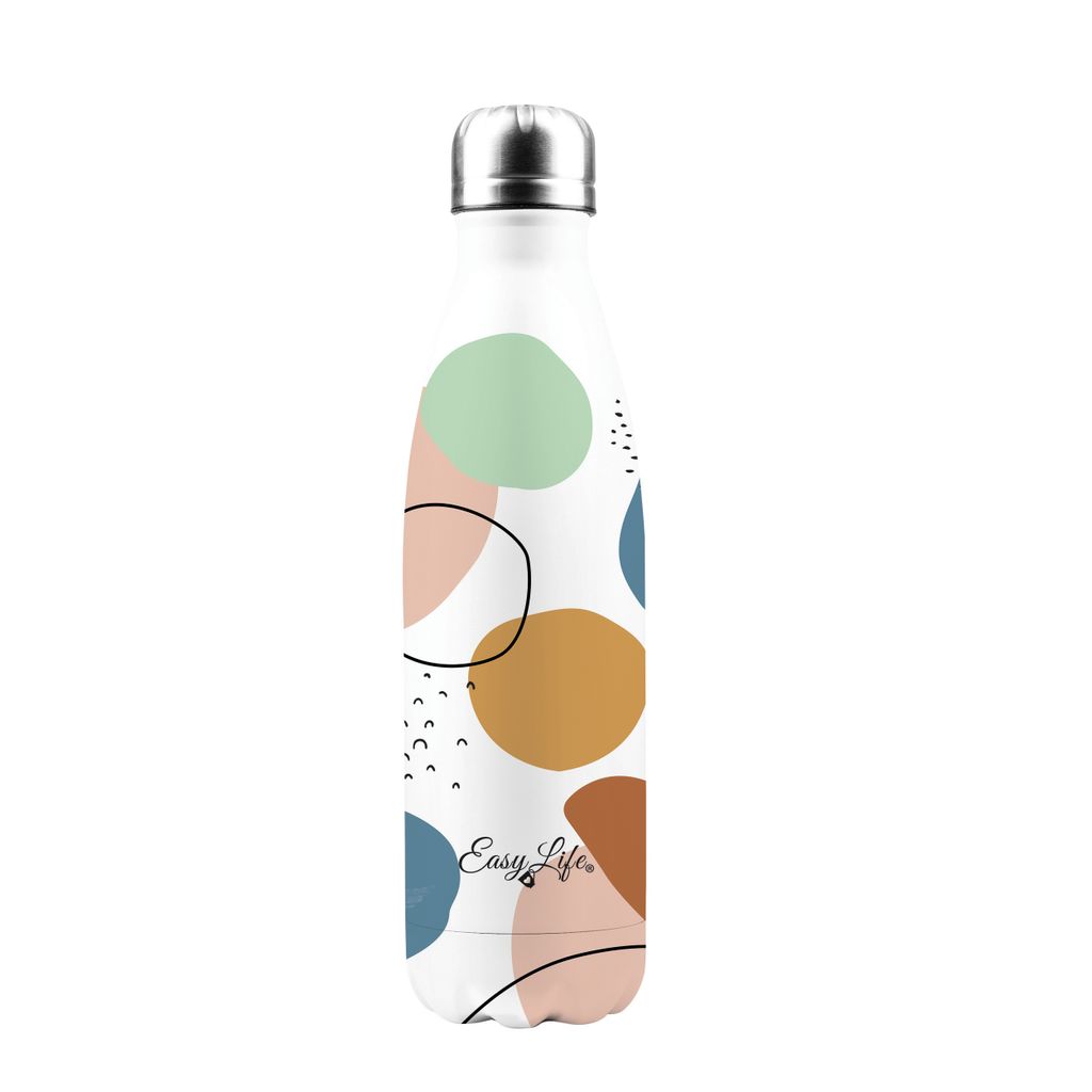 Thermosflasche THERMOBECHER Edelstahl Kaffeebecher Weiß SHAPES 0,5 l