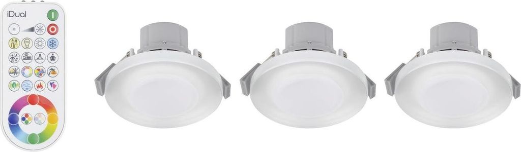 Luce da incasso a LED JEDI Lighting iDual Argon 7,3W Set di Immagine del prodotto 