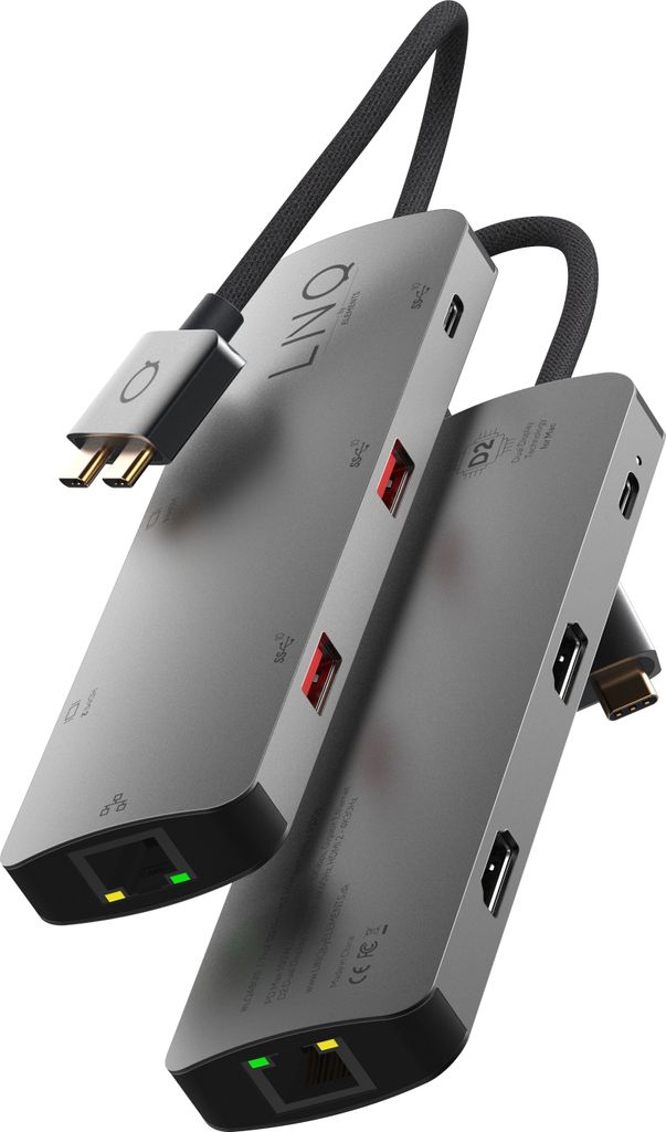 LINQ 7in2 Pro USB-C 10Gbps Multiport Hub with Dual 4K HDMI Produktbild 