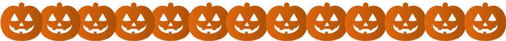 Kürbis Pumpkin Papier-Girlande 3m