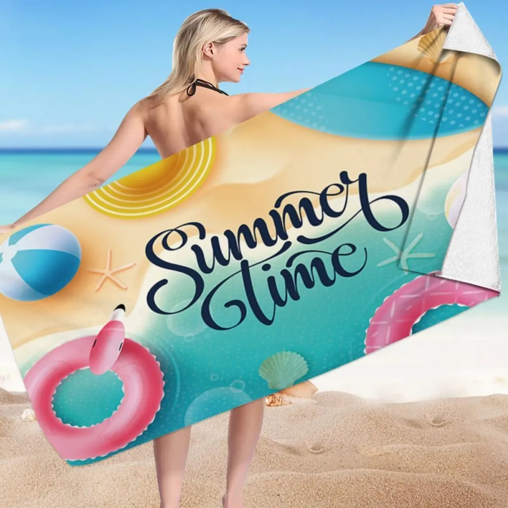 Carla Telo mare Logrek marrone-verde 150 cm x 70 cm