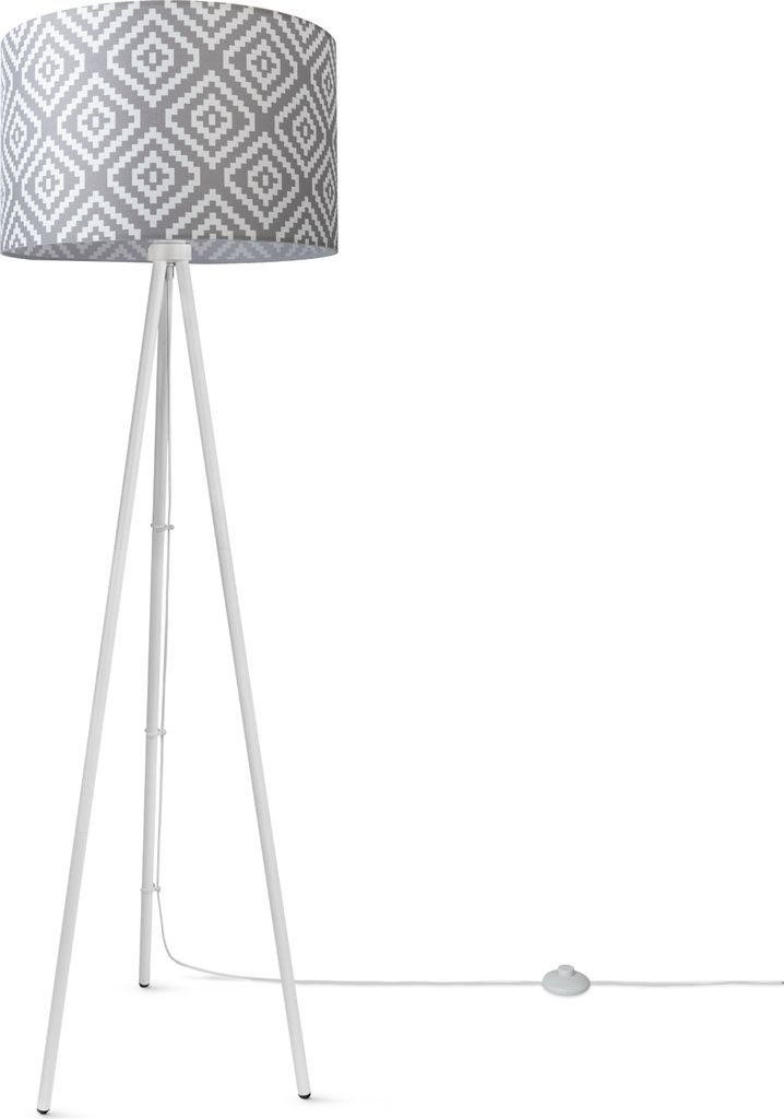 Stehlampe Wohnzimmer Modern E27 Leselampe Stehleuchte Stativ Retro Lampenschirm