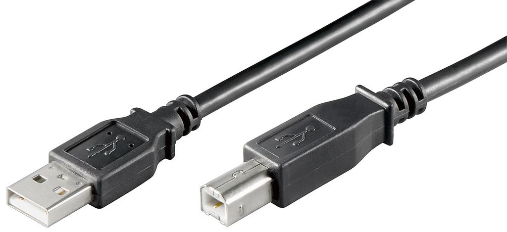 Wentronic USB 2.0 Hi-Speed Kabel, Schwarz, 0.25 m - USB Produktbild 
