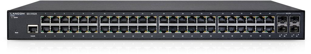 LANCOM GS-3152X, Managed, L3, Gigabit Ethernet (10/100/1000), Rack-Einbau, 1U