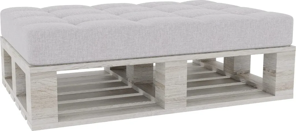 Coussin assise palette 120x50 Platine PFG : fini les dossiers inconfortables
