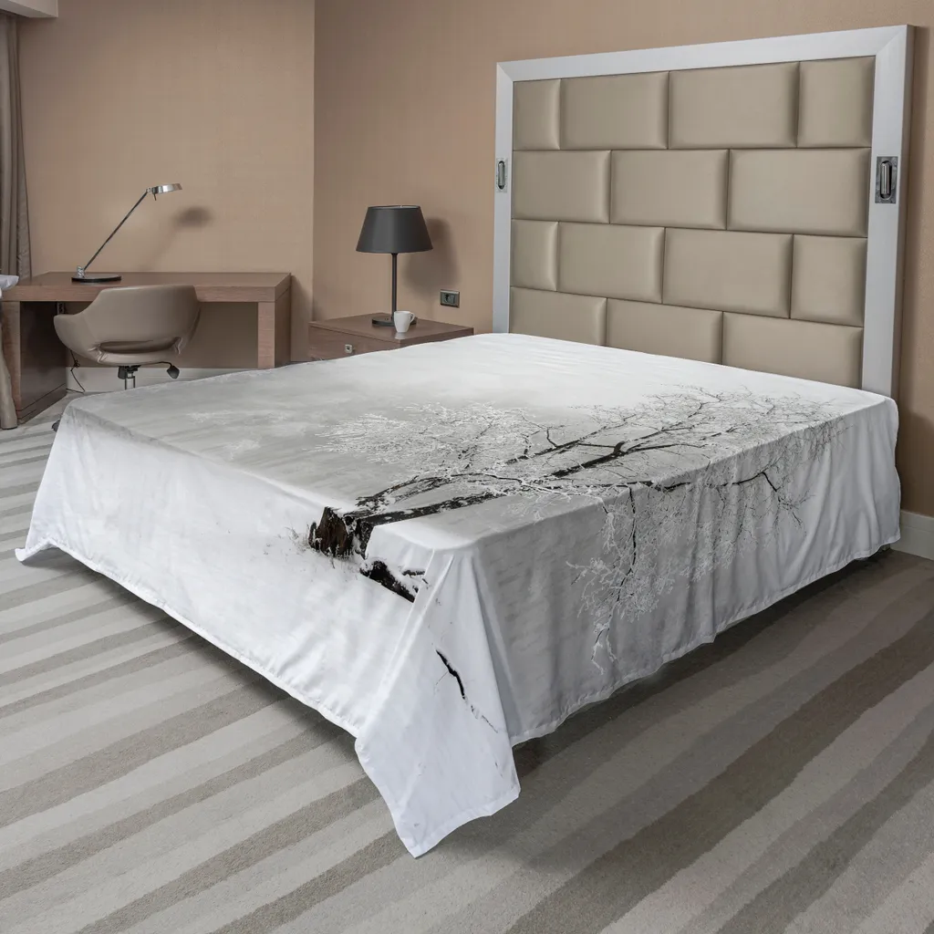 Lenzuolo Instagrammabile ABAKUHAUS - Foresta Invernale 3D 266x260