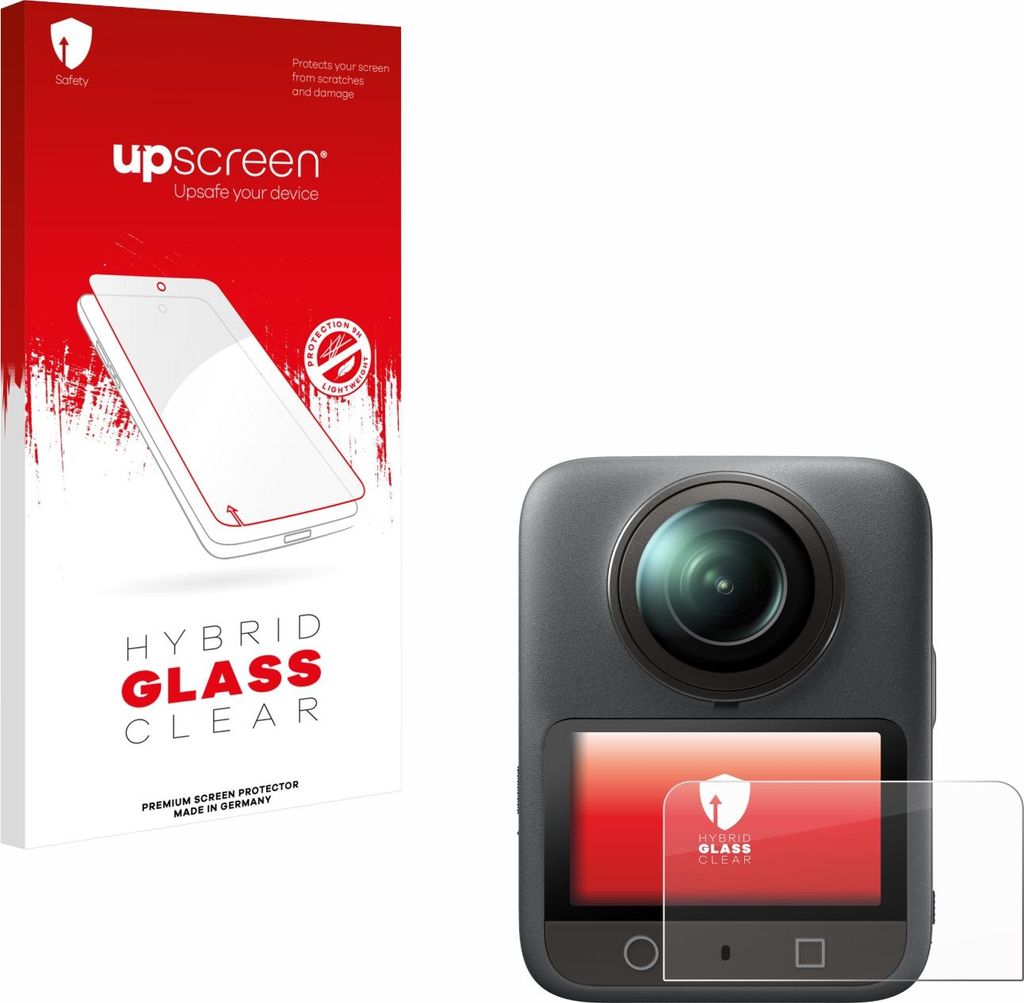 upscreen Schutzglas für DJI Osmo 360 Schutzfolie Panzer Folie Glas Display Schutz klar
