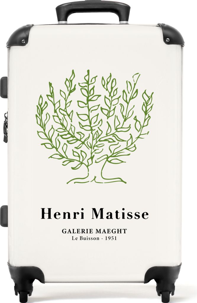 NoBoringSuitcases.com Großer Koffer - Kunst - Baum - Matisse - Grün - Alte Meister - Kombinationsschloss TSA - Hartschalen Trolley 4 Rollen - 7...