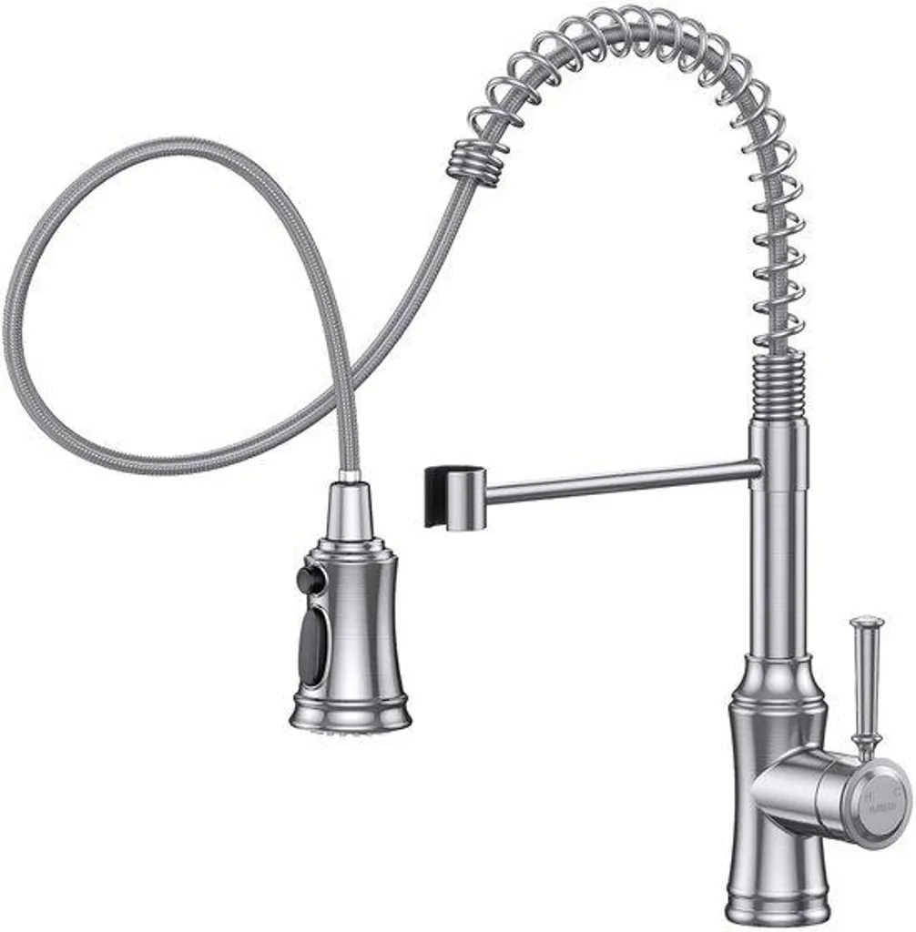 Mitigeur évier haute pression avec bec orientable et 3 modes de jet