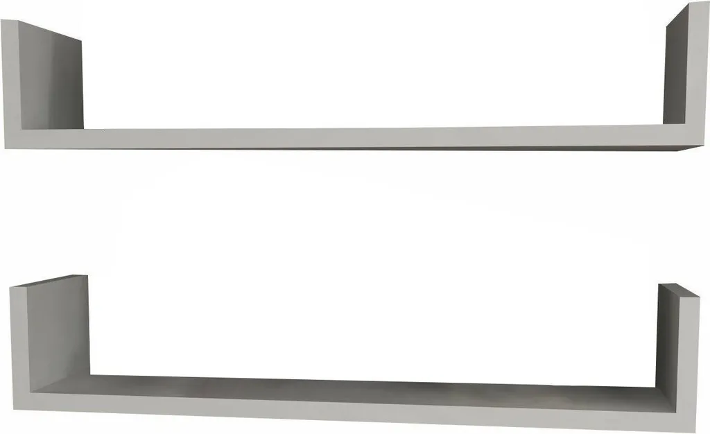 Tablette Murale Sud Blanche 63x15 cm, Rangement Robuste et Compact