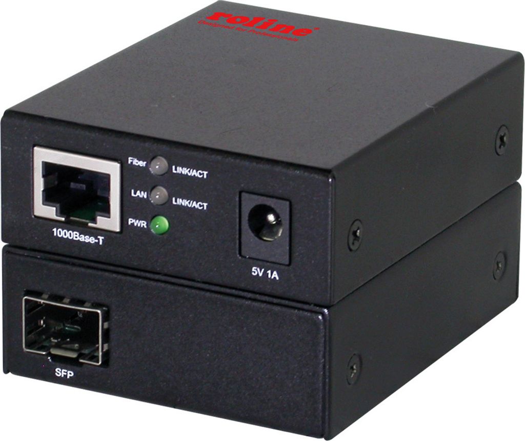 ROLINE 10/100/1000Base-T to Dual-speed Fiber Media Converter