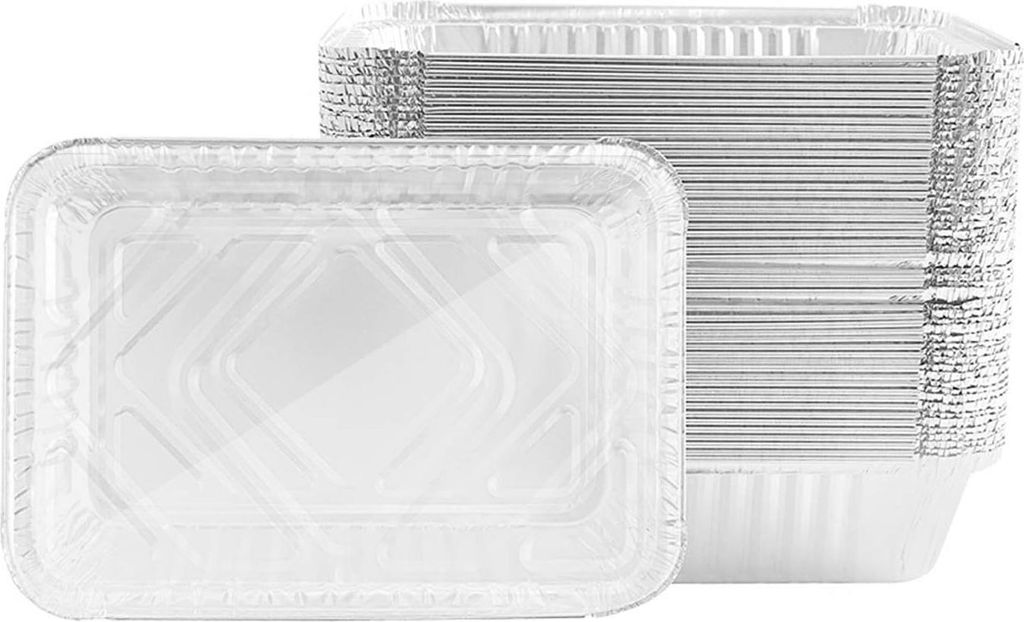 Aluminiumfolie Lebensmittelbehälter - 850 ml - 25 Stück - Aluminium - Groß