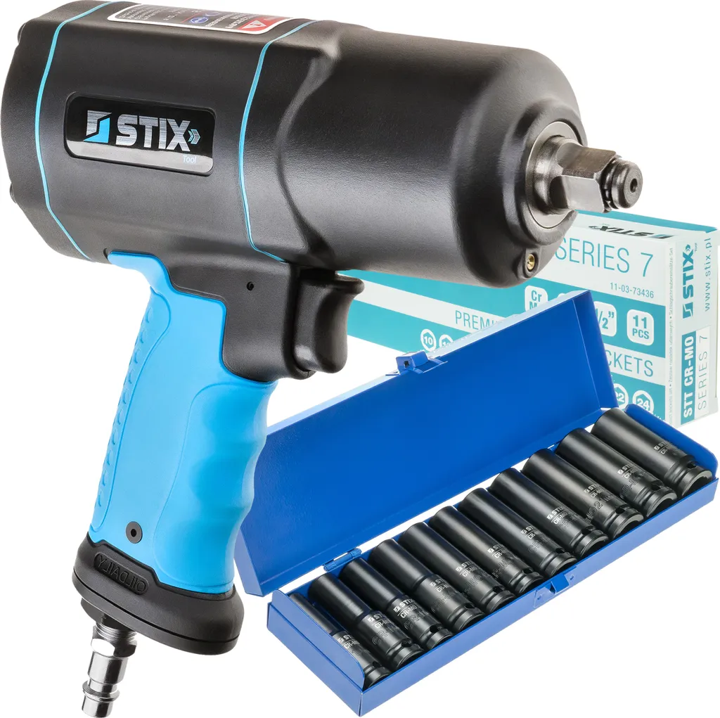 Kit Avvitatore STIX STT-19 1/2" 1900Nm - 11 Bussole Professionali