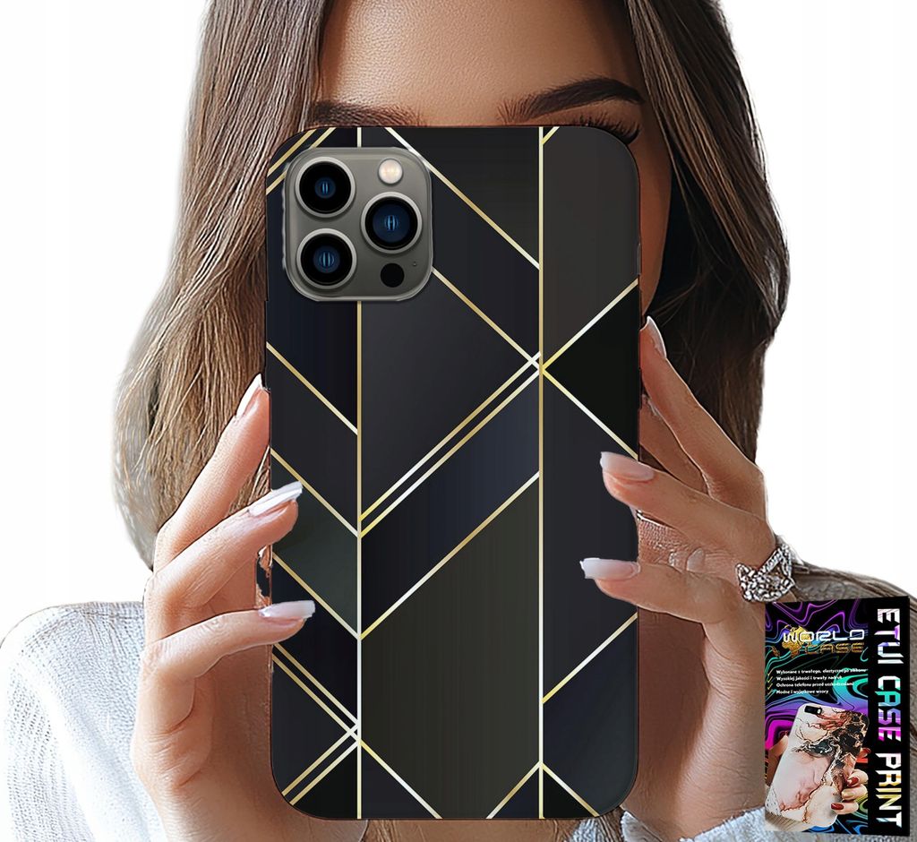 Etui Für Iphone 11 Pro Max - Goldrahmen, Elegantes Design + Glas