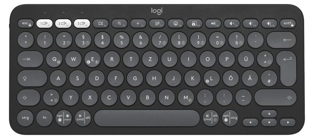 Logitech Pebble Keys 2 K380s, Mini, Bezdrátový, Bluetooth, Obrázek produktu 