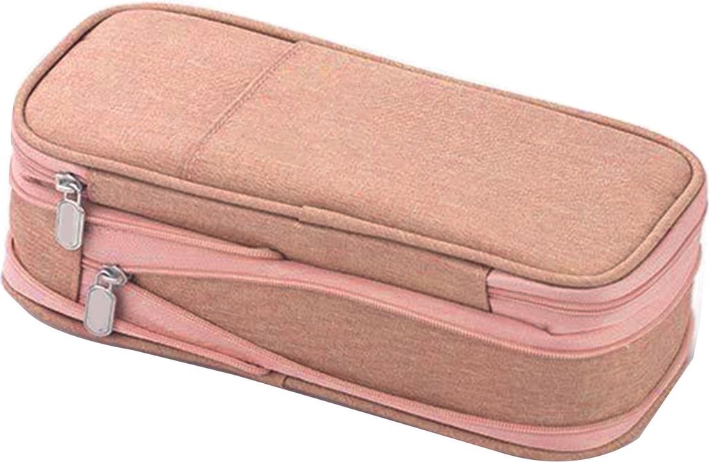 Stiftetasche mit großer Kapazität, tragbarer Aufbewahrungs-Organizer-Tasche mit Reißverschluss, Schrein-Bleistifttasche, Bürobedarf