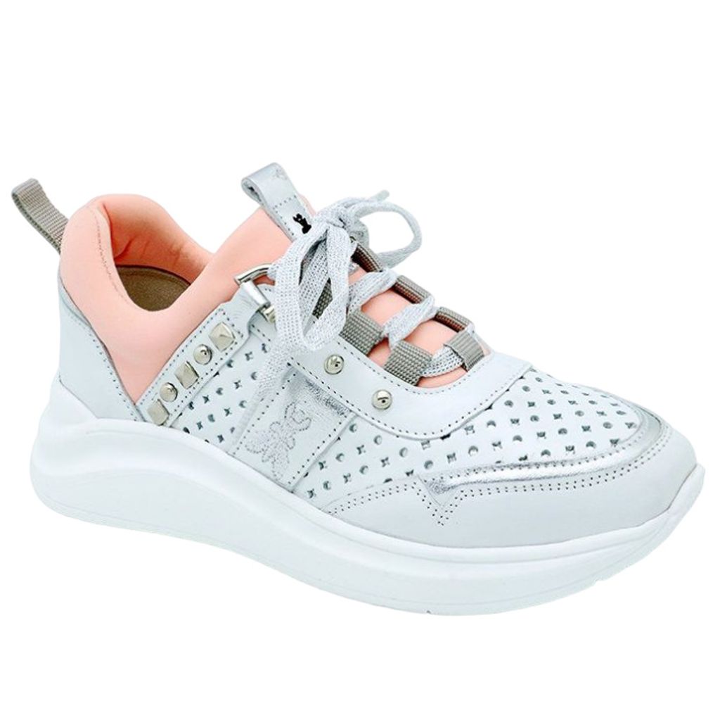 Frauen Schuhe Patrizia Pepe Nappa Bianca Turnschuhe 35