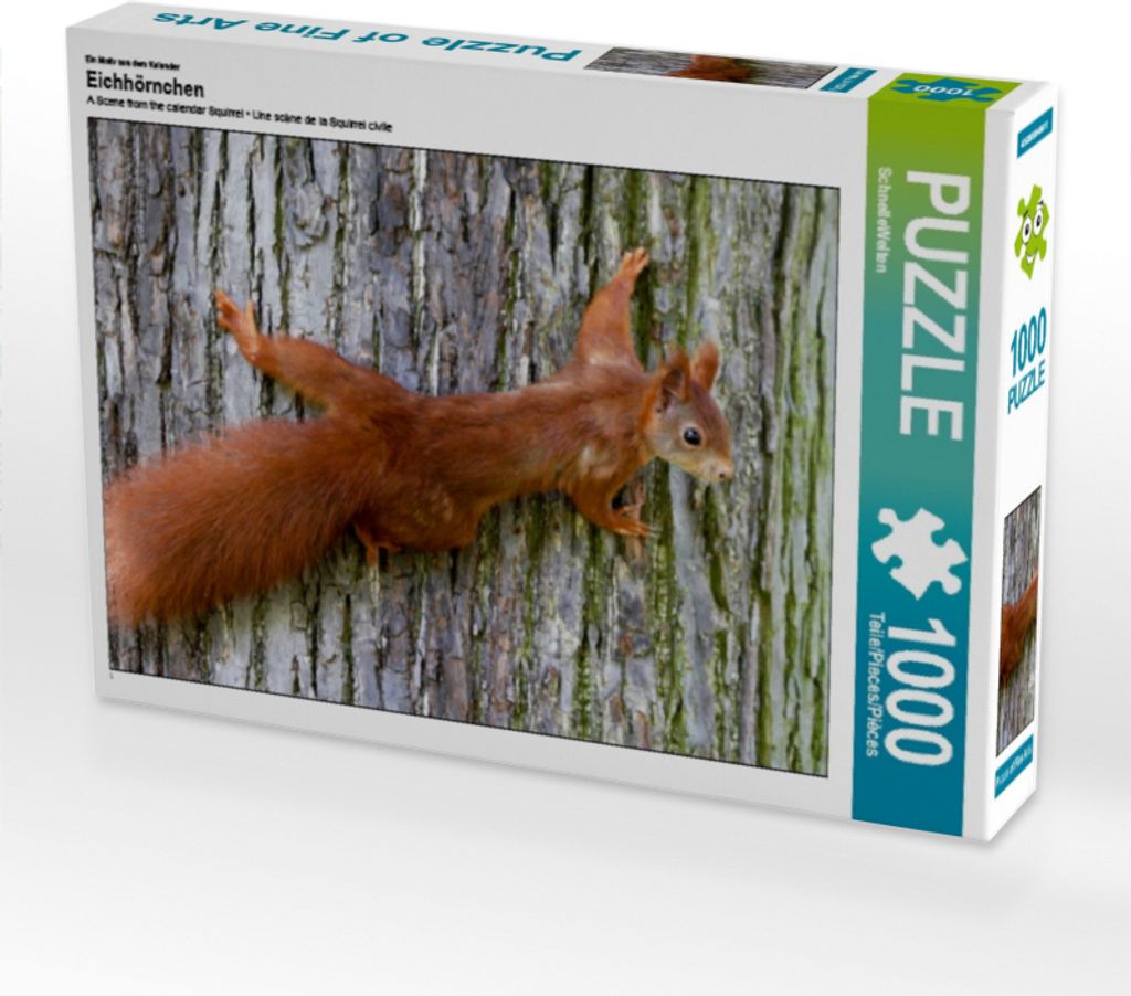 Calvendo Ein Motiv aus dem Kalender Eichhörnchen 1000 Teile Puzzle quer 640x480mm, CALVENDO; 7272254