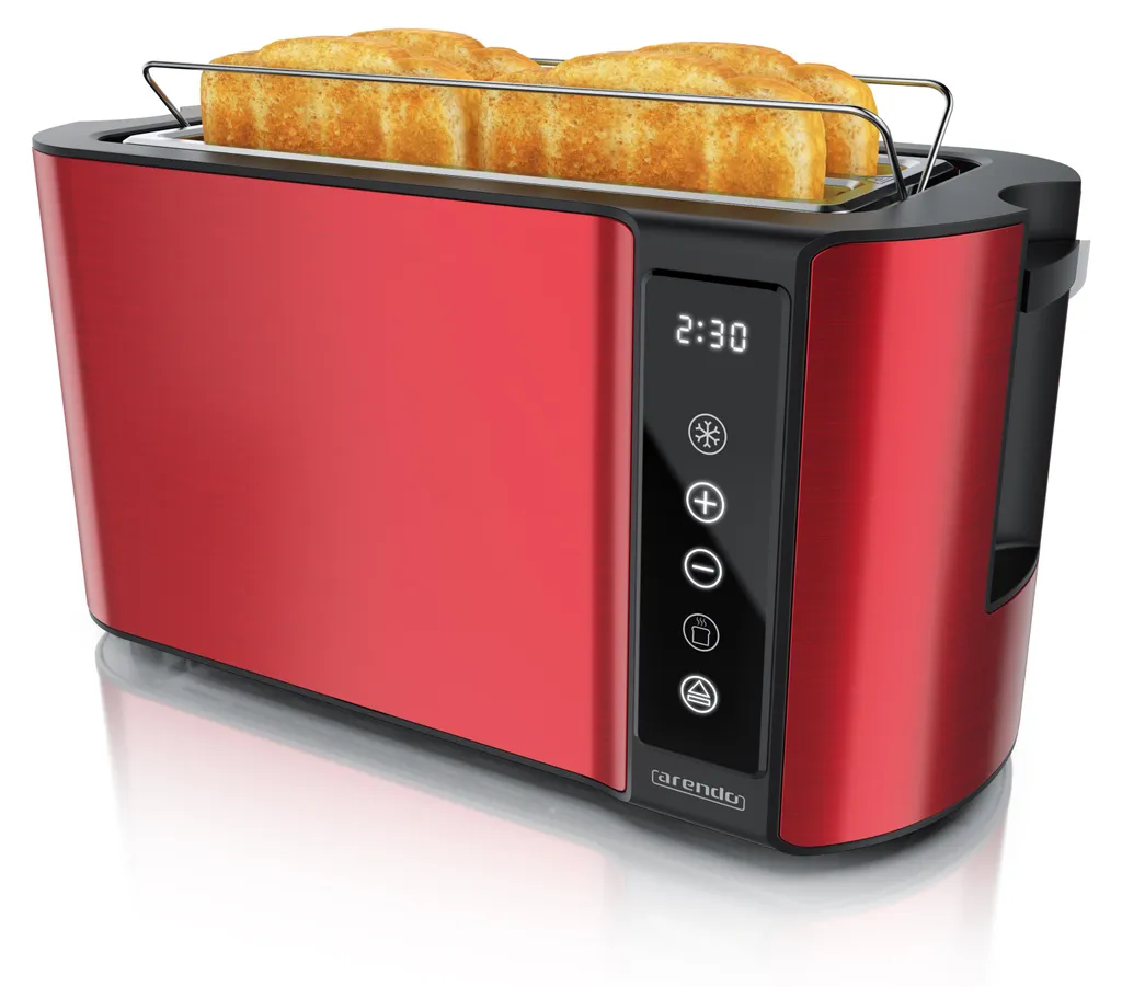 Arendo Design Toaster: Estetica in Acciaio, Touch e 1500W Potenza