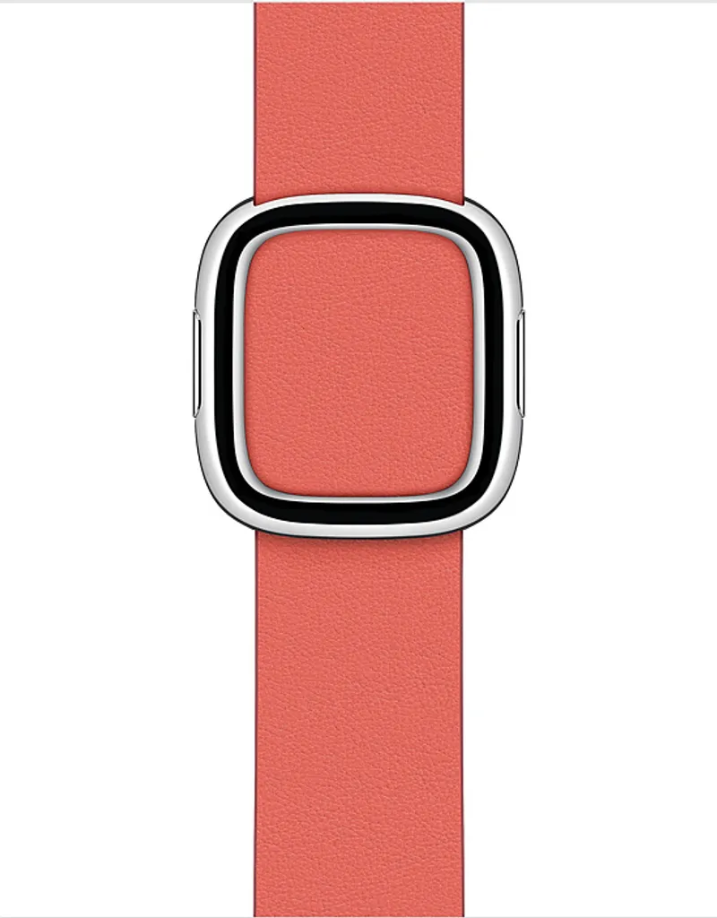 Bracelet en Cuir pour Apple Watch 40mm Rose Citronné Boucle Moderne