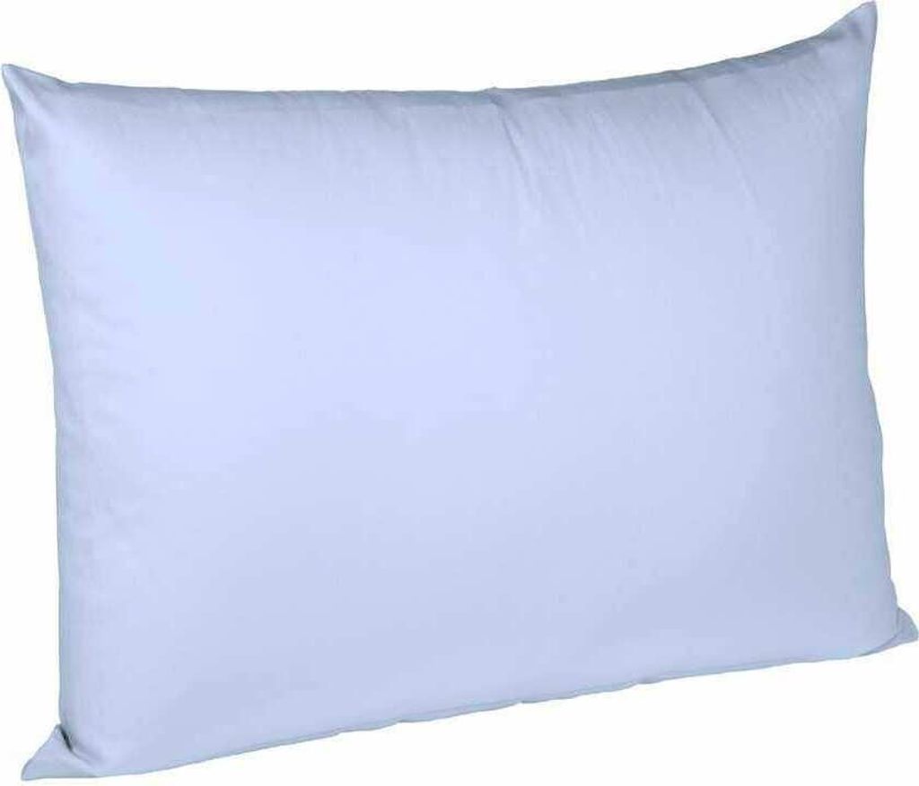 Fleuresse Mako-Satin-Kissenbezug uni colours 6056 bleu Größe 50x70 cm