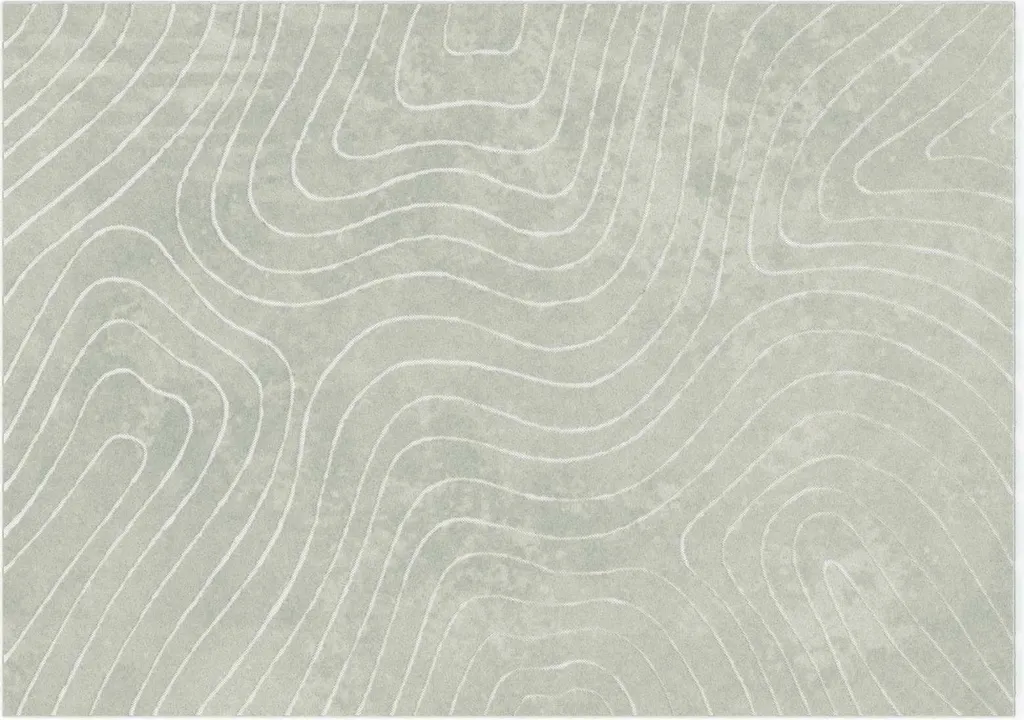 Tapis PALMERAS Vert 240x340 cm en Polyester par vidaXL - Style Nature