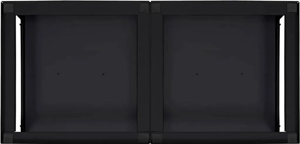 vidaXL Plate-forme pour machine à laver 2 pcs noir support double