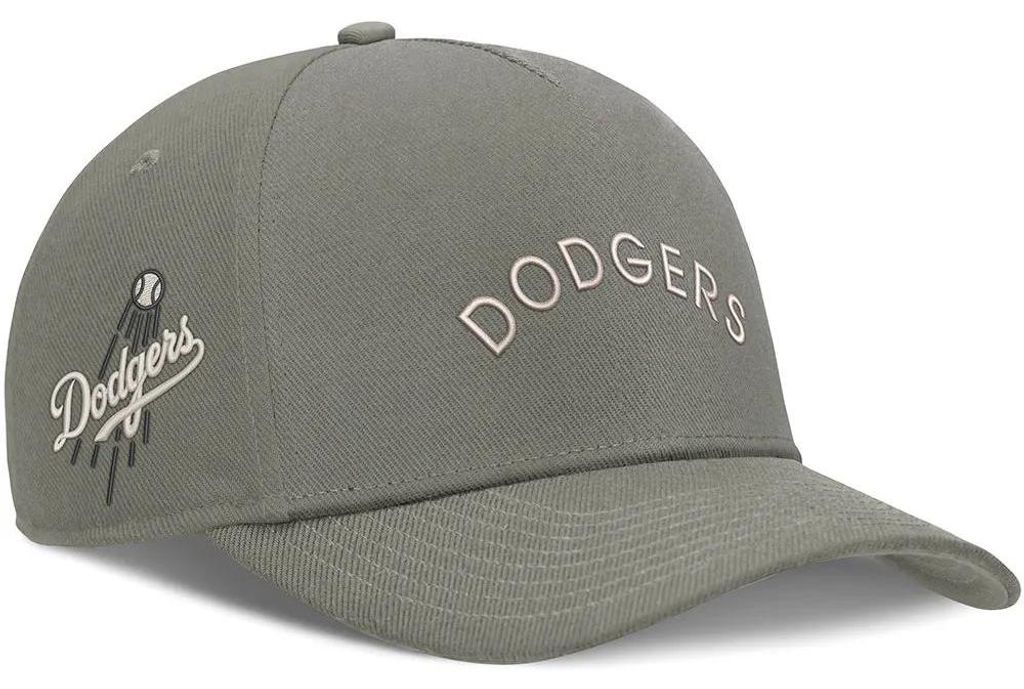 Nike Mlb La Dodgers Dri-fit Rise 5 Panel Adjustable Kappe Grün M-L Grün M-L