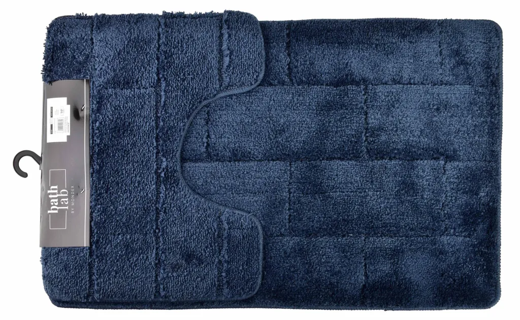 Tapis de bain en polyester ZAC ZAC pour douche et lavabo couleur marine